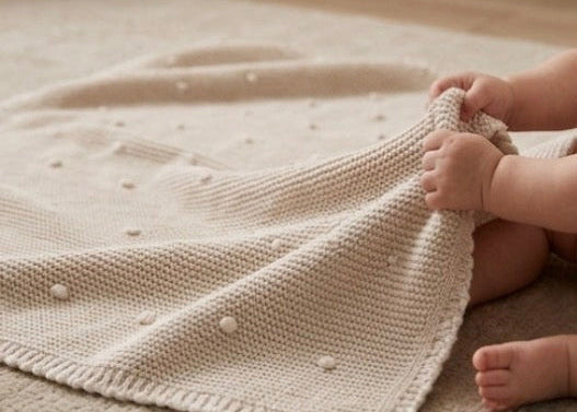 Bubu Cotton Lightweight Knit Baby Blanket